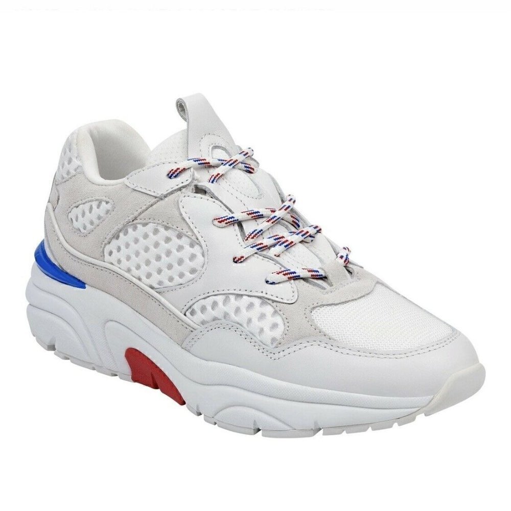Marc Fisher LTD Nella White Leather Sneaker Shoes 10